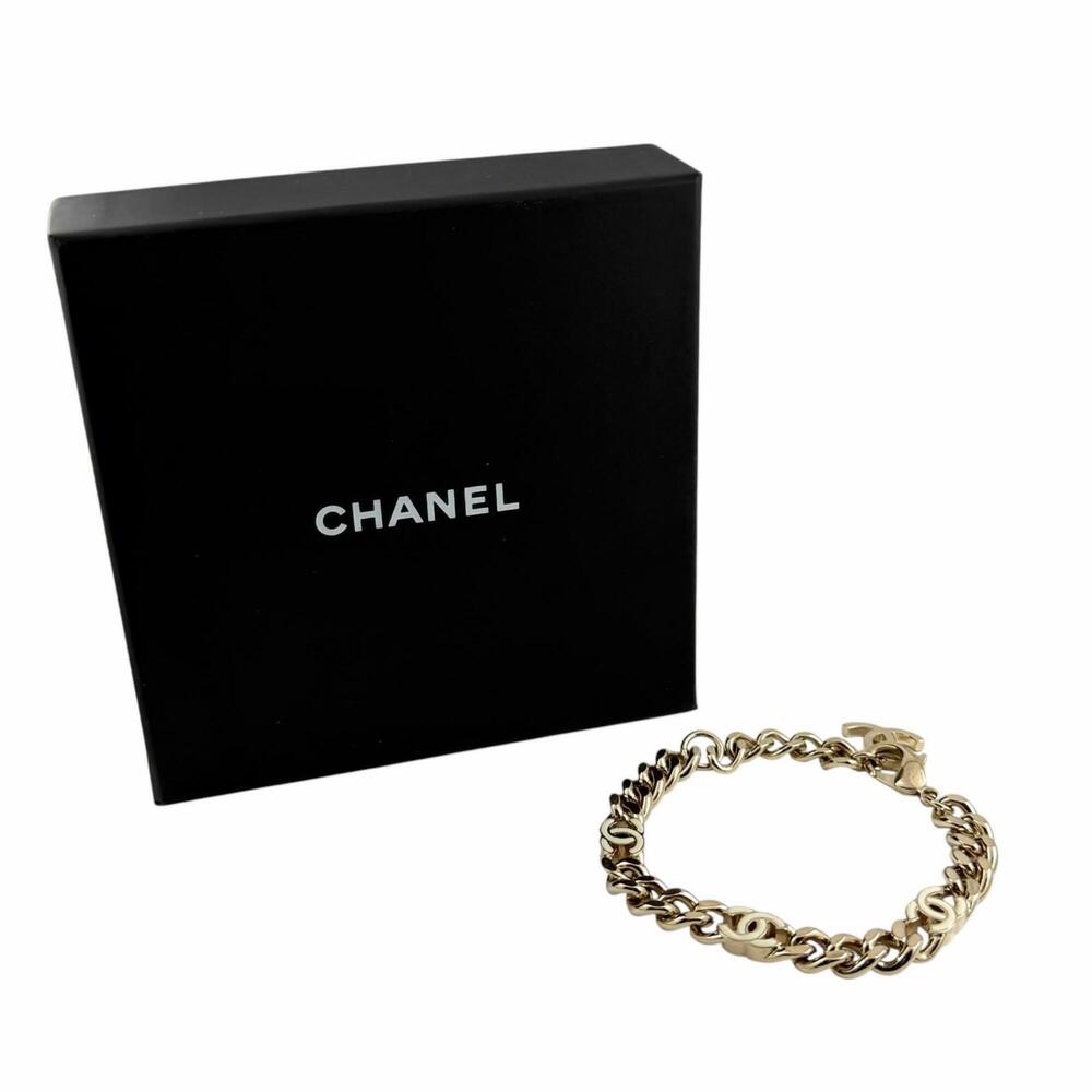 CHANEL White Logo Charm Bracelet - Picture 2 of 6